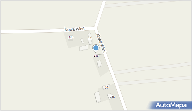 Nowa Wieś, Nowa Wieś, 14a, mapa Nowa Wieś