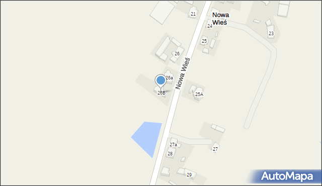 Nowa Wieś, Nowa Wieś, 26B, mapa Nowa Wieś