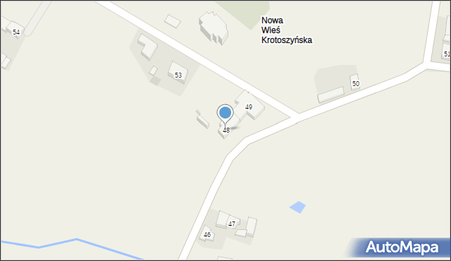 Nowa Wieś, Nowa Wieś, 48, mapa Nowa Wieś