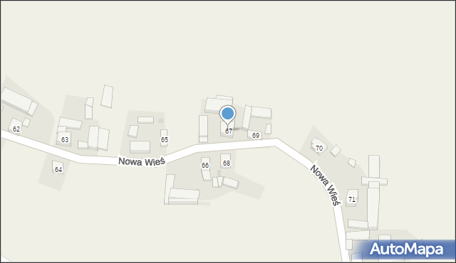 Nowa Wieś, Nowa Wieś, 67, mapa Nowa Wieś
