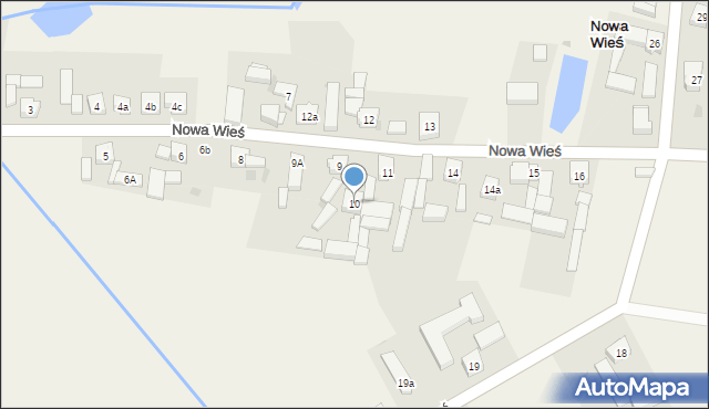 Nowa Wieś, Nowa Wieś, 10, mapa Nowa Wieś