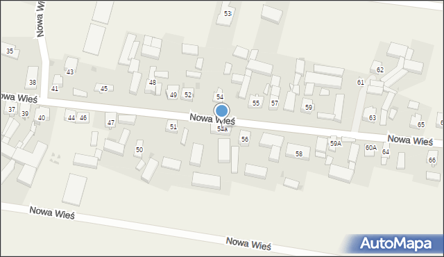 Nowa Wieś, Nowa Wieś, 54a, mapa Nowa Wieś