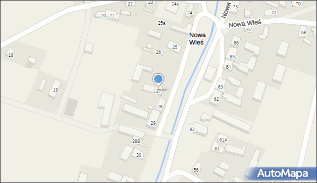Nowa Wieś, Nowa Wieś, 27, mapa Nowa Wieś