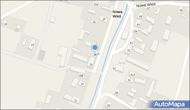 Nowa Wieś, Nowa Wieś, 28, mapa Nowa Wieś
