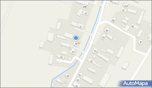 Nowa Wieś, Nowa Wieś, 32, mapa Nowa Wieś
