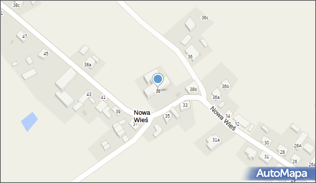 Nowa Wieś, Nowa Wieś, 38, mapa Nowa Wieś