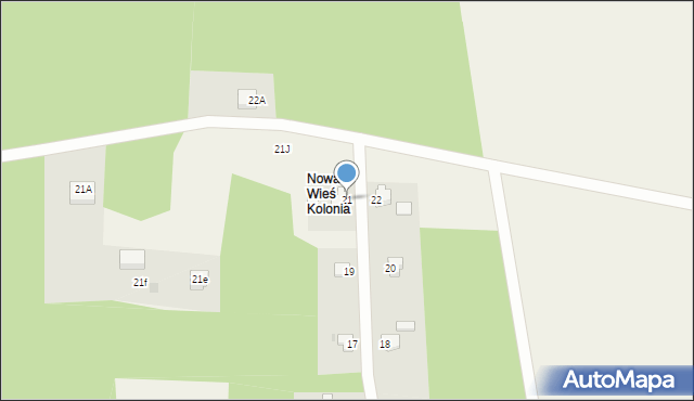 Nowa Wieś, Nowa Wieś, 21, mapa Nowa Wieś