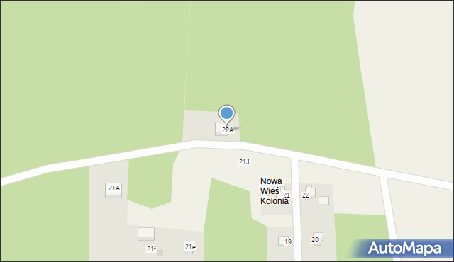 Nowa Wieś, Nowa Wieś, 22A, mapa Nowa Wieś