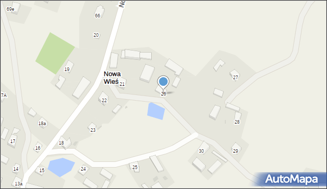 Nowa Wieś, Nowa Wieś, 26, mapa Nowa Wieś