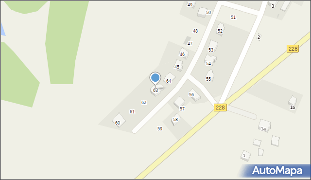 Nowa Wieś, Nowa Wieś, 63, mapa Nowa Wieś