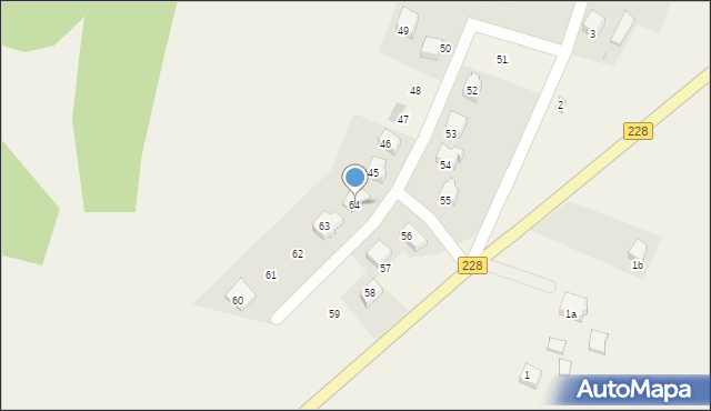 Nowa Wieś, Nowa Wieś, 64, mapa Nowa Wieś