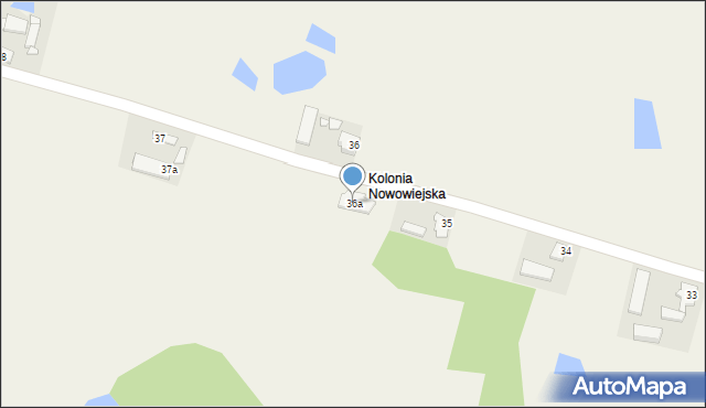 Nowa Wieś, Nowa Wieś, 36a, mapa Nowa Wieś