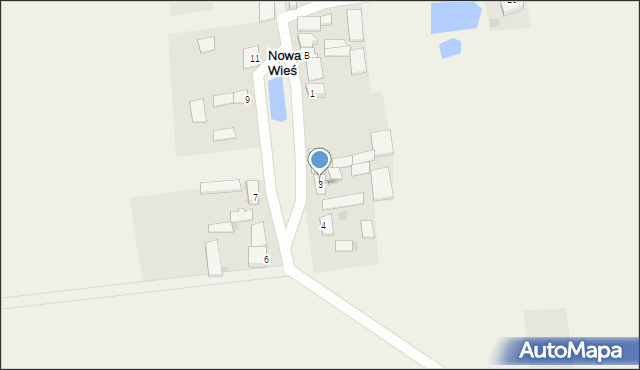 Nowa Wieś, Nowa Wieś, 3, mapa Nowa Wieś