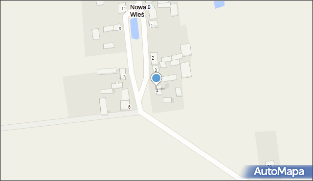 Nowa Wieś, Nowa Wieś, 4, mapa Nowa Wieś