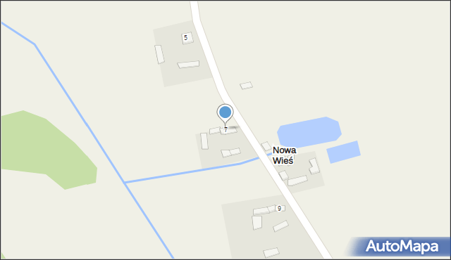 Nowa Wieś, Nowa Wieś, 7, mapa Nowa Wieś