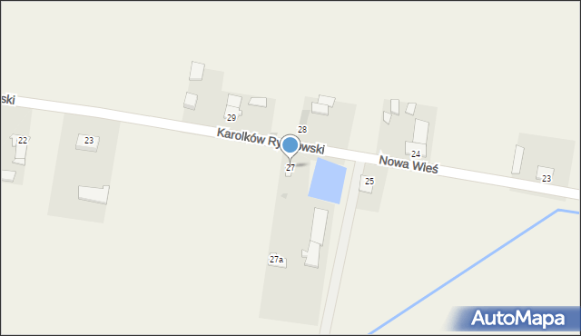 Nowa Wieś, Nowa Wieś, 27, mapa Nowa Wieś