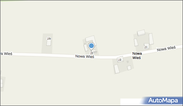 Nowa Wieś, Nowa Wieś, 18, mapa Nowa Wieś