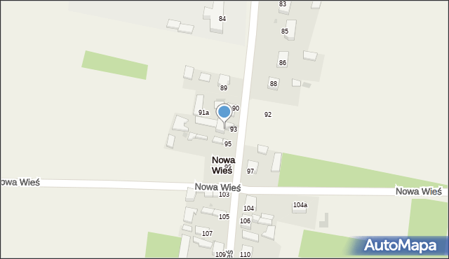 Nowa Wieś, Nowa Wieś, 94, mapa Nowa Wieś