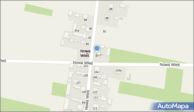Nowa Wieś, Nowa Wieś, 97, mapa Nowa Wieś