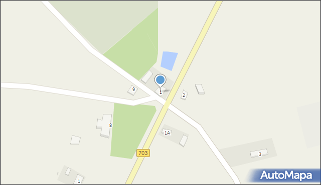 Nowa Wieś, Nowa Wieś, 1, mapa Nowa Wieś