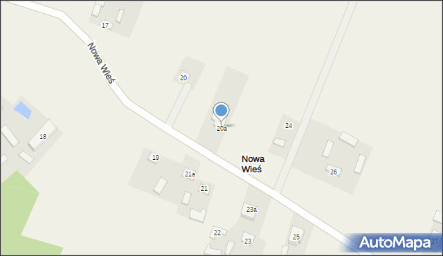 Nowa Wieś, Nowa Wieś, 20a, mapa Nowa Wieś