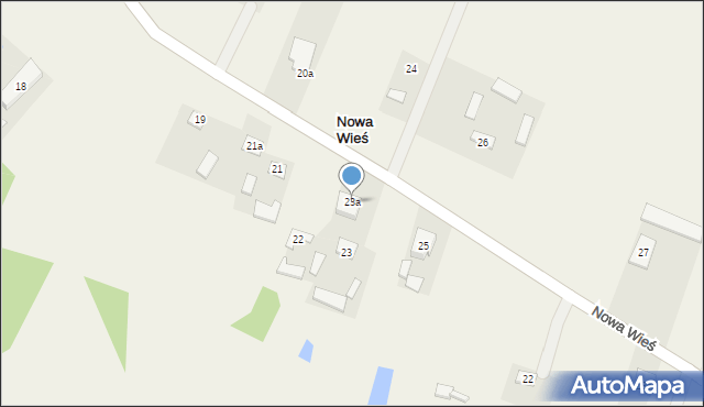 Nowa Wieś, Nowa Wieś, 23a, mapa Nowa Wieś