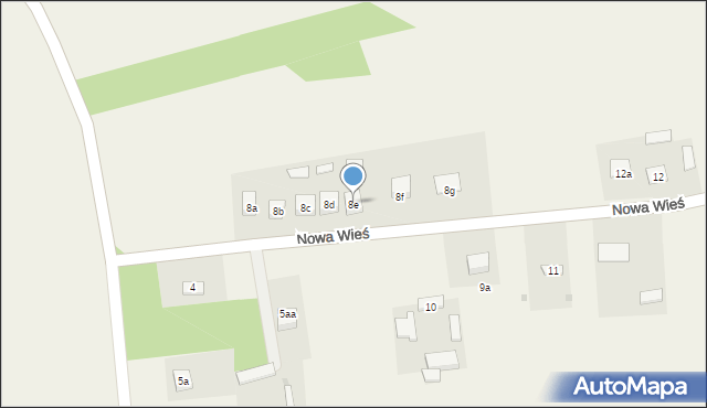 Nowa Wieś, Nowa Wieś, 8e, mapa Nowa Wieś