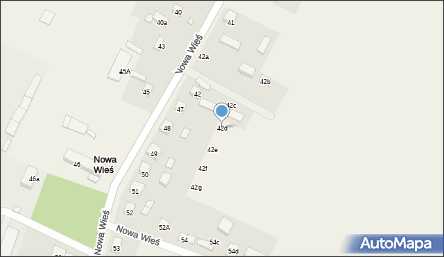 Nowa Wieś, Nowa Wieś, 42d, mapa Nowa Wieś