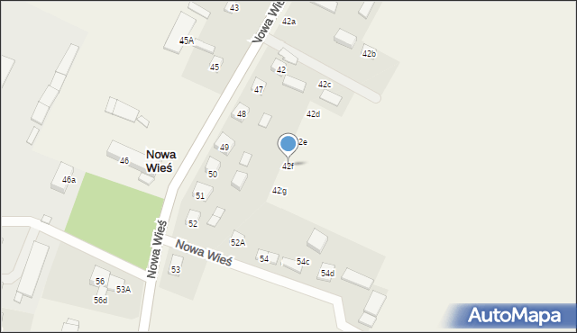 Nowa Wieś, Nowa Wieś, 42f, mapa Nowa Wieś