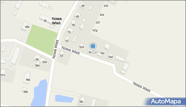 Nowa Wieś, Nowa Wieś, 54a, mapa Nowa Wieś