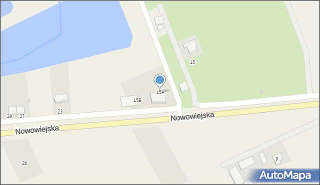 Nowa Wieś Ełcka, Nowowiejska, 15A, mapa Nowa Wieś Ełcka