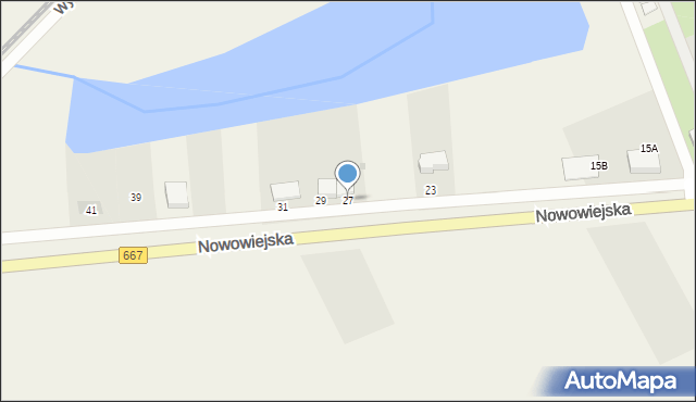 Nowa Wieś Ełcka, Nowowiejska, 27, mapa Nowa Wieś Ełcka