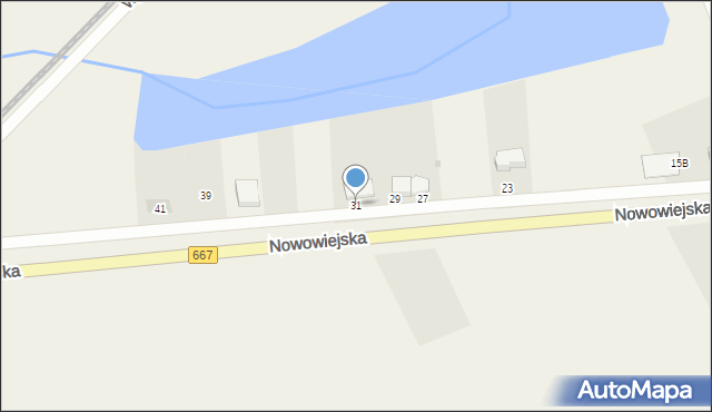 Nowa Wieś Ełcka, Nowowiejska, 31, mapa Nowa Wieś Ełcka