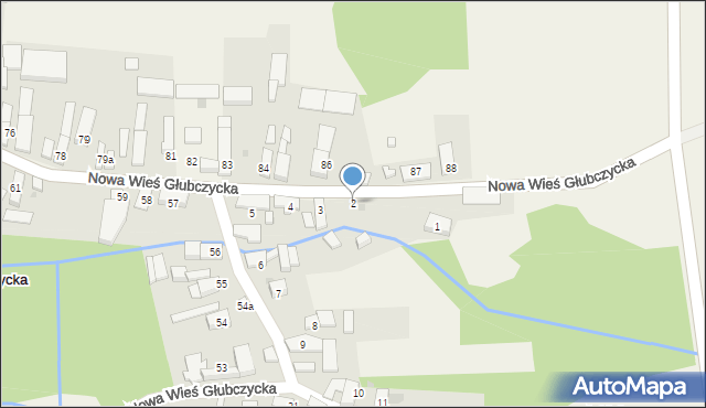Nowa Wieś Głubczycka, Nowa Wieś Głubczycka, 2, mapa Nowa Wieś Głubczycka
