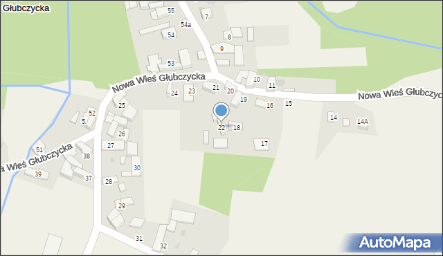 Nowa Wieś Głubczycka, Nowa Wieś Głubczycka, 22, mapa Nowa Wieś Głubczycka