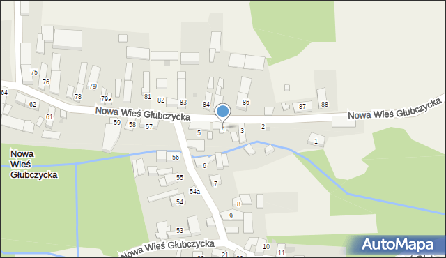 Nowa Wieś Głubczycka, Nowa Wieś Głubczycka, 4, mapa Nowa Wieś Głubczycka