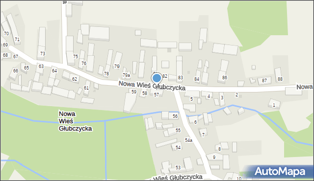 Nowa Wieś Głubczycka, Nowa Wieś Głubczycka, 60, mapa Nowa Wieś Głubczycka