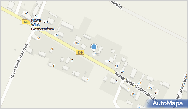 Nowa Wieś Goszczańska, Nowa Wieś Goszczańska, 37, mapa Nowa Wieś Goszczańska