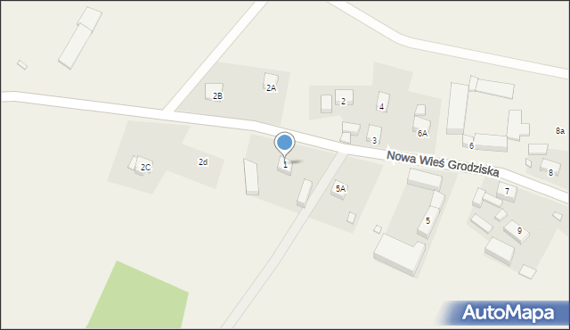 Nowa Wieś Grodziska, Nowa Wieś Grodziska, 1, mapa Nowa Wieś Grodziska