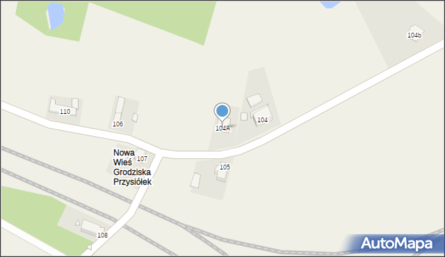 Nowa Wieś Grodziska, Nowa Wieś Grodziska, 104A, mapa Nowa Wieś Grodziska