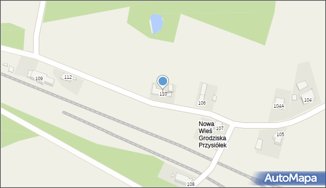 Nowa Wieś Grodziska, Nowa Wieś Grodziska, 110, mapa Nowa Wieś Grodziska