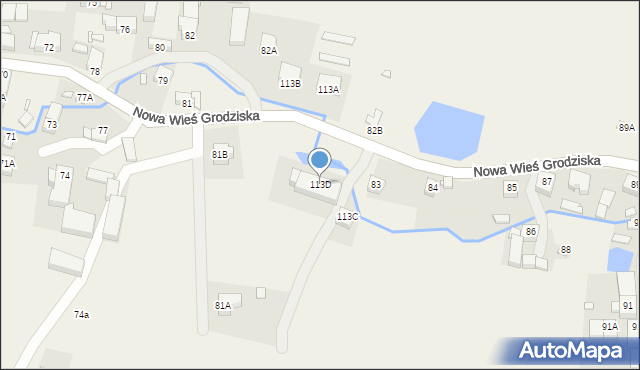 Nowa Wieś Grodziska, Nowa Wieś Grodziska, 113D, mapa Nowa Wieś Grodziska