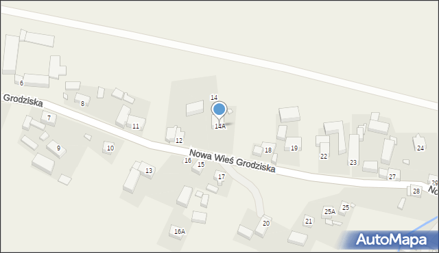 Nowa Wieś Grodziska, Nowa Wieś Grodziska, 14A, mapa Nowa Wieś Grodziska