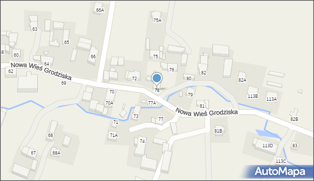 Nowa Wieś Grodziska, Nowa Wieś Grodziska, 78, mapa Nowa Wieś Grodziska