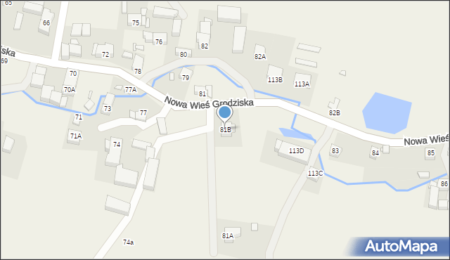 Nowa Wieś Grodziska, Nowa Wieś Grodziska, 81B, mapa Nowa Wieś Grodziska