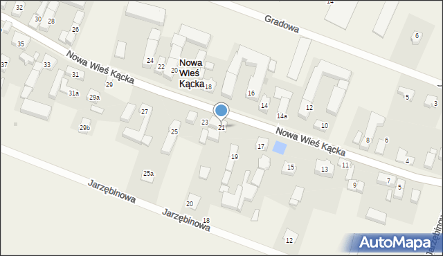 Nowa Wieś Kącka, Nowa Wieś Kącka, 21, mapa Nowa Wieś Kącka