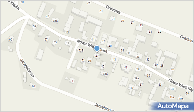Nowa Wieś Kącka, Nowa Wieś Kącka, 47, mapa Nowa Wieś Kącka