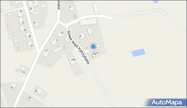 Nowa Wieś Kętrzyńska, Nowa Wieś Kętrzyńska, 17a, mapa Nowa Wieś Kętrzyńska