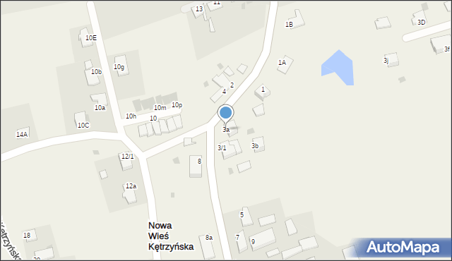 Nowa Wieś Kętrzyńska, Nowa Wieś Kętrzyńska, 3a, mapa Nowa Wieś Kętrzyńska