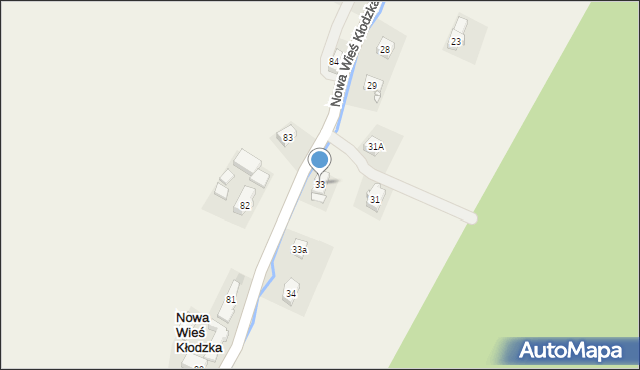 Nowa Wieś Kłodzka, Nowa Wieś Kłodzka, 33, mapa Nowa Wieś Kłodzka